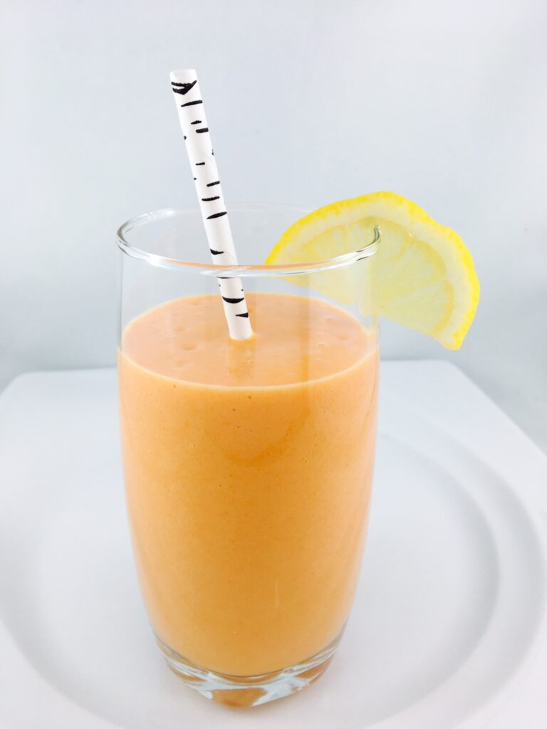 Orange Ginger Zinger Creamsicle Smoothie with White Beans