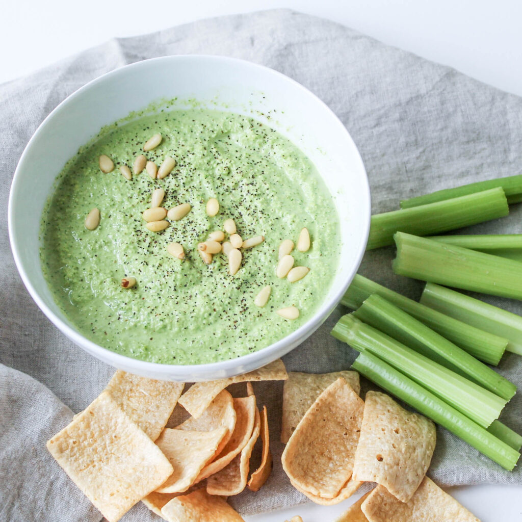 Spinach and Pea Hummus