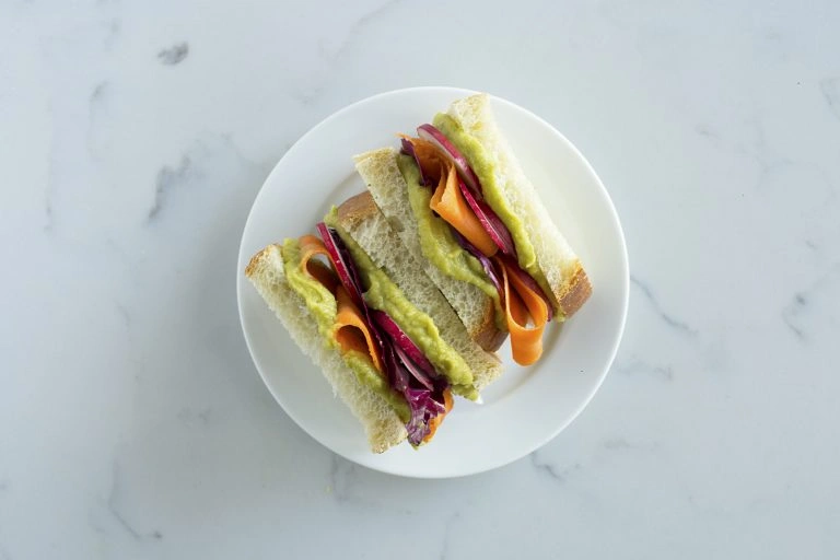 Split Pea and Avocado Spring Sandwich