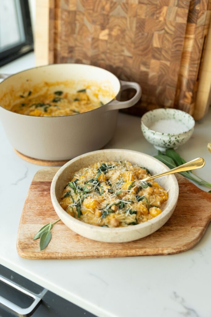 One-Pot Butternut Squash Chickpea Orzo